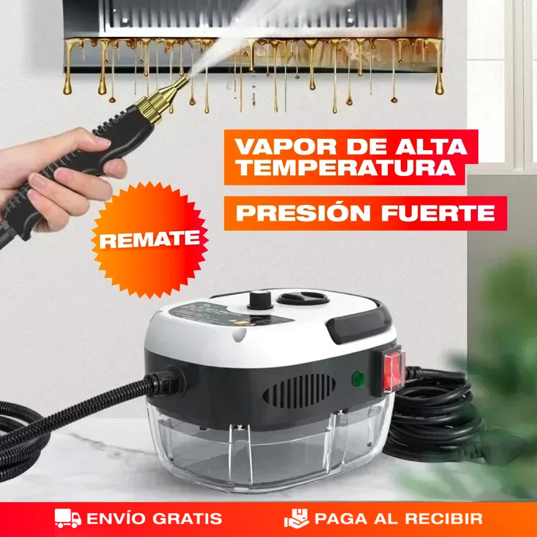 Limpiador a Vapor con Esterilización a Presión – Desinfecta Toda la Casa Sin Químicos