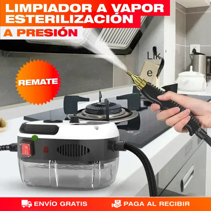 Limpiador a Vapor con Esterilización a Presión – Desinfecta Toda la Casa Sin Químicos